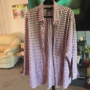 Sean John Men's Plaid Shirt TAILORED FIT  ⭐️✨️NEW ⭐️✨️      SIZE 19  35/36